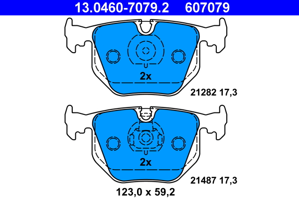 Brake Pad Set, disc brake (Rear axle)  Art. 13046070792