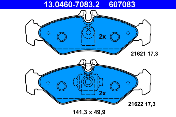 Brake Pad Set, disc brake (Rear axle)  Art. 13046070832