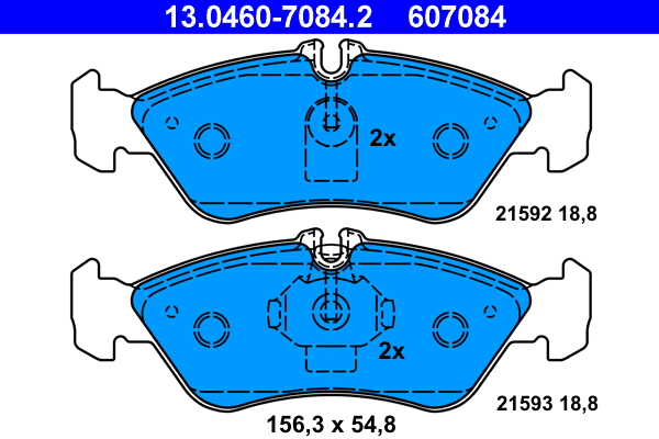 Brake Pad Set, disc brake (Rear axle)  Art. 13046070842