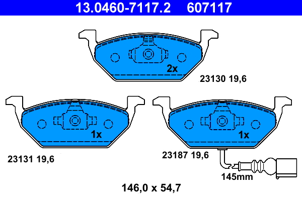 Brake Pad Set, disc brake (Front axle)  Art. 13046071172