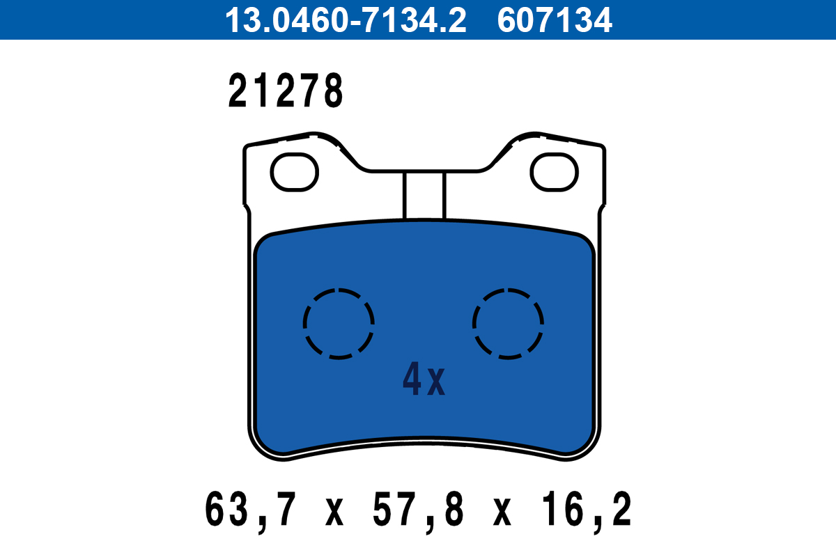 Brake Pad Set, disc brake (Rear axle)  Art. 13046071342