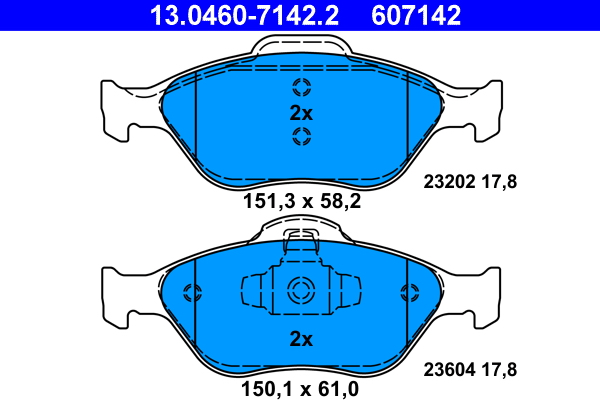 Brake Pad Set, disc brake (Front axle)  Art. 13046071422