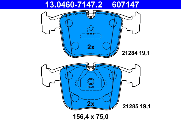 Brake Pad Set, disc brake (Front axle)  Art. 13046071472