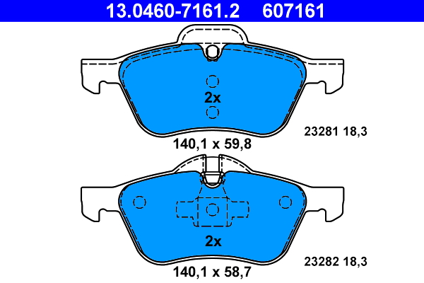 Brake Pad Set, disc brake (Front axle)  Art. 13046071612