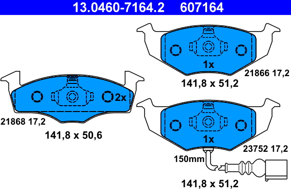 Brake Pad Set, disc brake (Front axle)  Art. 13046071642