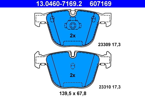 Brake Pad Set, disc brake (Rear axle)  Art. 13046071692