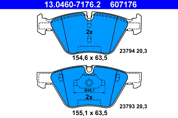 Brake Pad Set, disc brake (Front axle)  Art. 13046071762