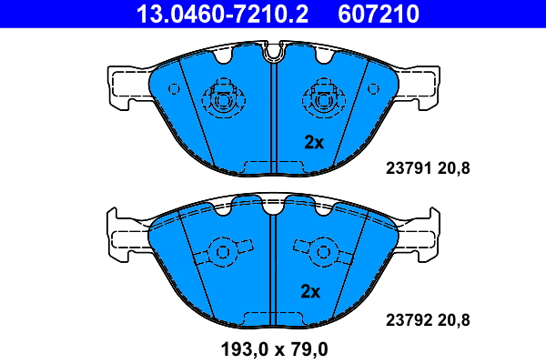 Brake Pad Set, disc brake (Front axle)  Art. 13046072102