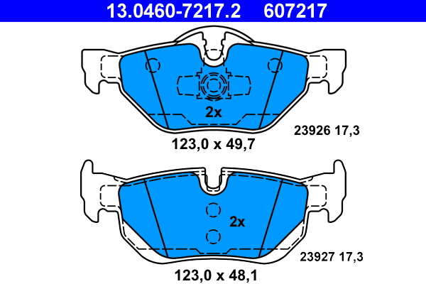 Brake Pad Set, disc brake (Rear axle)  Art. 13046072172