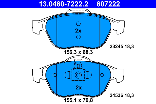 Brake Pad Set, disc brake (Front axle)  Art. 13046072222