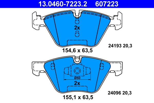 Brake Pad Set, disc brake (Front axle)  Art. 13046072232