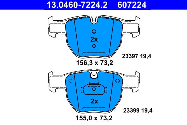 Brake Pad Set, disc brake (Front axle)  Art. 13046072242