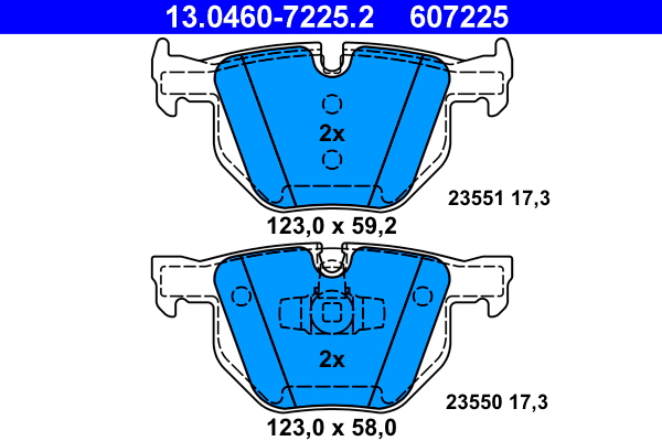 Brake Pad Set, disc brake (Rear axle)  Art. 13046072252