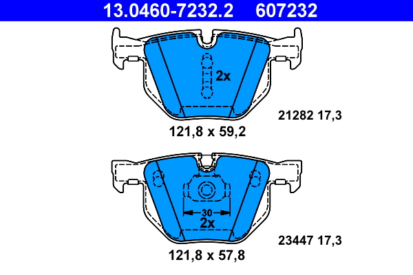 Brake Pad Set, disc brake (Rear axle)  Art. 13046072322