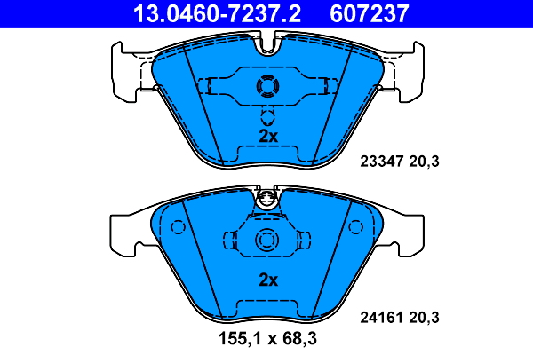 Brake Pad Set, disc brake (Front axle)  Art. 13046072372