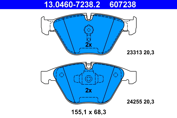 Brake Pad Set, disc brake (Front axle)  Art. 13046072382