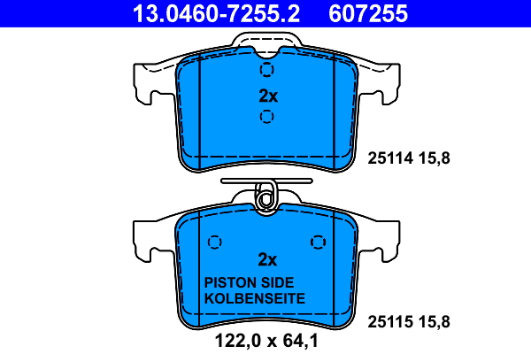 Brake Pad Set, disc brake (Rear axle)  Art. 13046072552