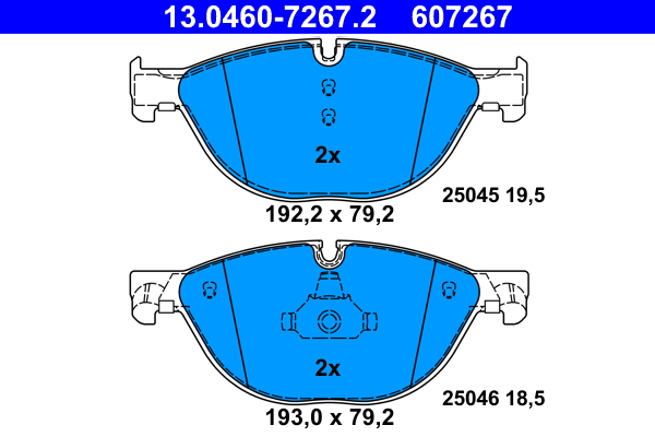 Brake Pad Set, disc brake (Rear axle)  Art. 13046072672