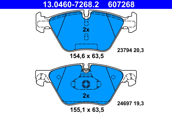 Brake Pad Set, disc brake (Front axle)  Art. 13046072682