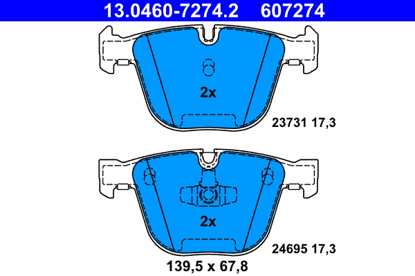 Brake Pad Set, disc brake (Front axle)  Art. 13046072742