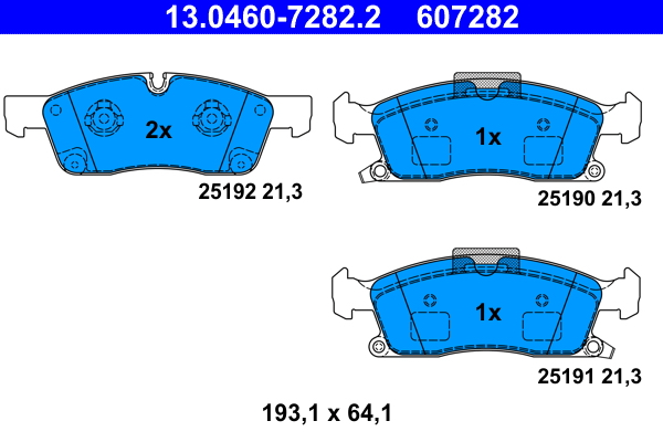 Brake Pad Set, disc brake (Front axle)  Art. 13046072822