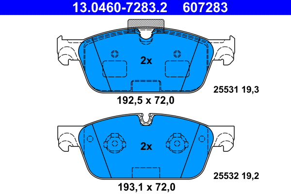 Brake Pad Set, disc brake (Front axle)  Art. 13046072832