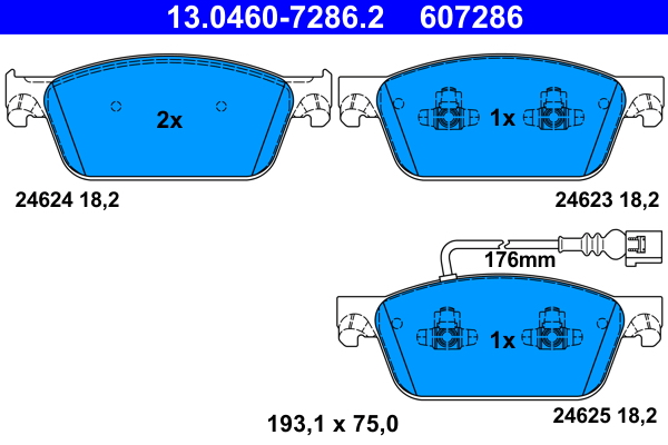 Brake Pad Set, disc brake (Front axle)  Art. 13046072862