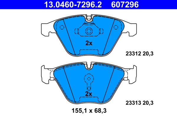 Brake Pad Set, disc brake (Front axle)  Art. 13046072962