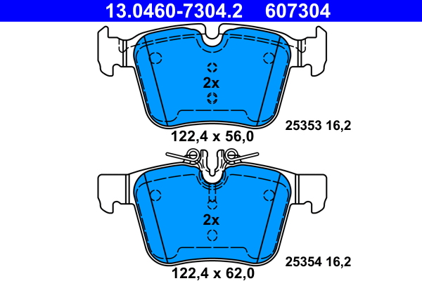 Brake Pad Set, disc brake (Rear axle)  Art. 13046073042