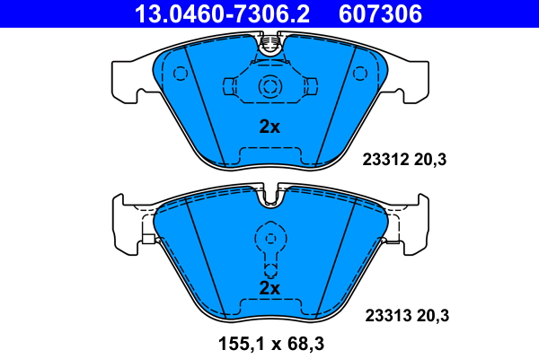 Brake Pad Set, disc brake (Front axle)  Art. 13046073062