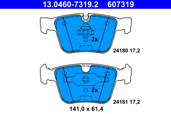 Brake Pad Set, disc brake (Rear axle)  Art. 13046073192