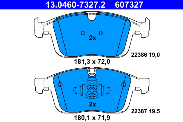 Brake Pad Set, disc brake (Front axle)  Art. 13046073272