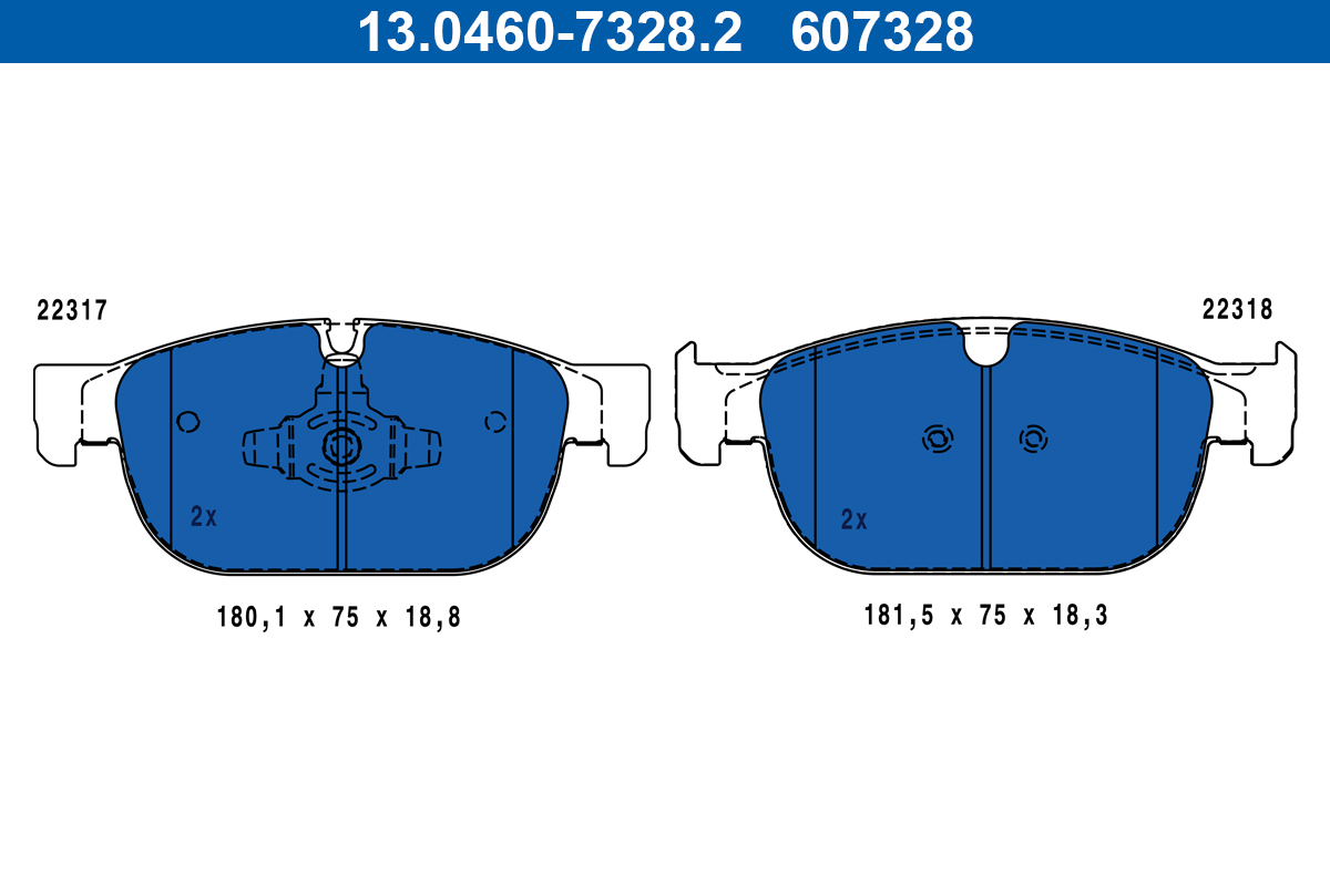 Brake Pad Set, disc brake (Front axle)  Art. 13046073282