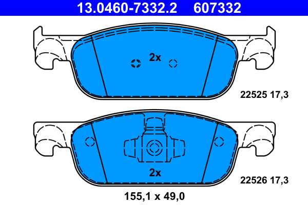 Brake Pad Set, disc brake (Front axle)  Art. 13046073322