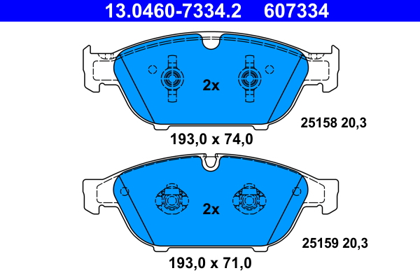 Brake Pad Set, disc brake (Front axle)  Art. 13046073342