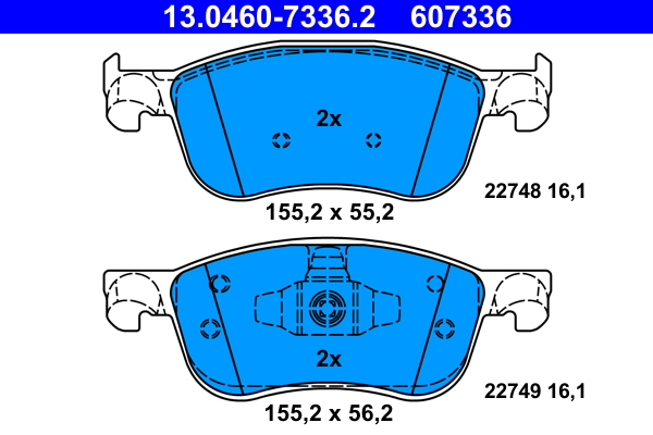 Brake Pad Set, disc brake (Front axle)  Art. 13046073362