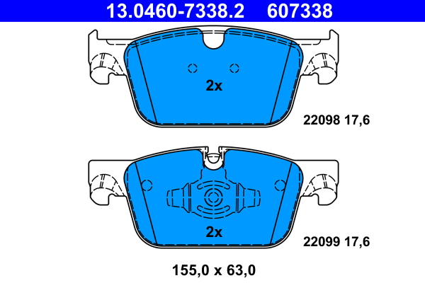 Brake Pad Set, disc brake (Front axle)  Art. 13046073382