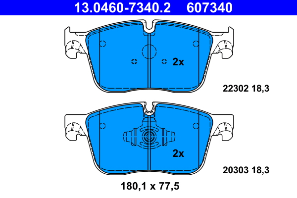 Brake Pad Set, disc brake (Front axle)  Art. 13046073402