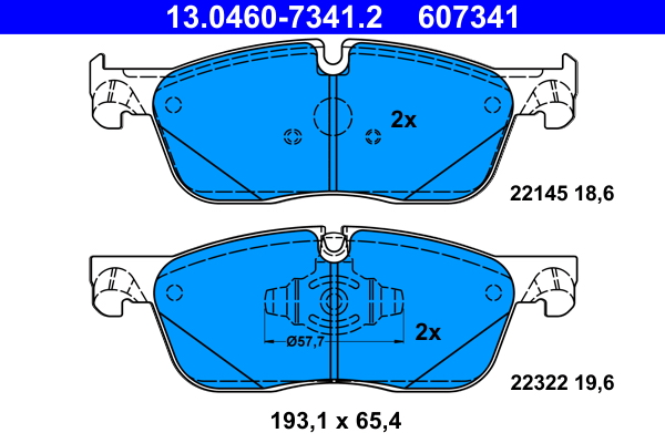 Brake Pad Set, disc brake (Front axle)  Art. 13046073412