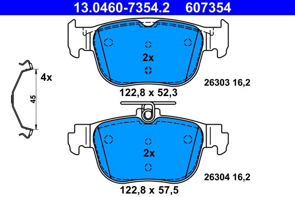 Brake Pad Set, disc brake  Art. 13046073542