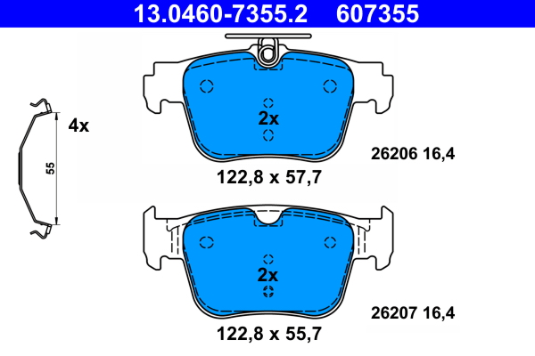 Brake Pad Set, disc brake  Art. 13046073552