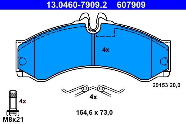 Brake Pad Set, disc brake (Front axle)  Art. 13046079092