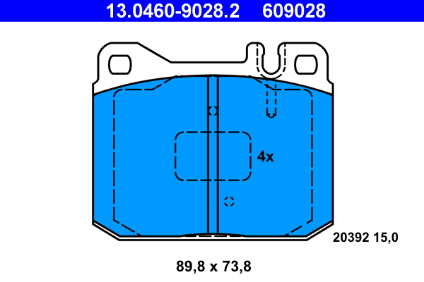 Brake Pad Set, disc brake (Front axle)  Art. 13046090282