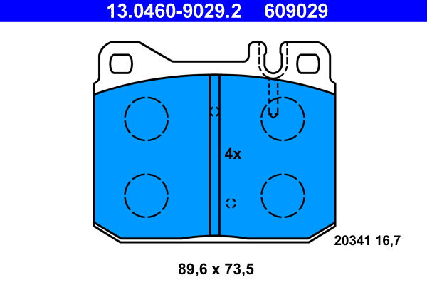 Brake Pad Set, disc brake (Front axle)  Art. 13046090292