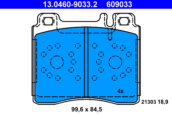 Brake Pad Set, disc brake (Front axle)  Art. 13046090332