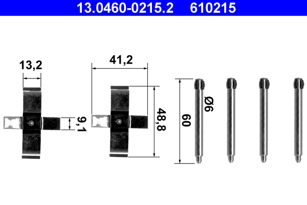 Accessory Kit, disc brake pad (Rear axle)  Art. 13046002152