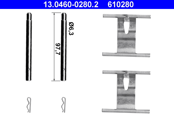 Accessory Kit, disc brake pad (Rear axle)  Art. 13046002802