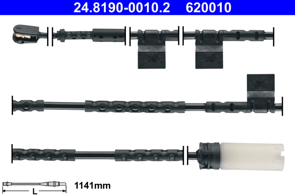 Warning Contact, brake pad wear (Rear axle, both sides)  Art. 24819000102