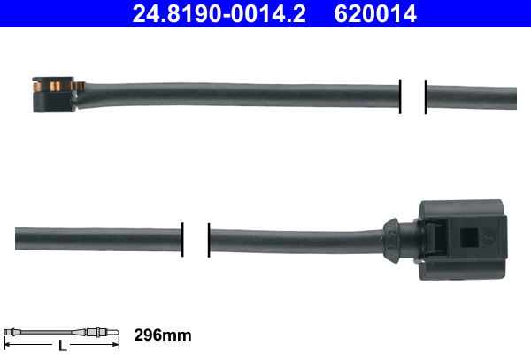 Warning Contact, brake pad wear (front axle both sides)  Art. 24819000142