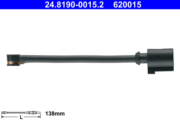 Warning Contact, brake pad wear (Rear axle, both sides)  Art. 24819000152